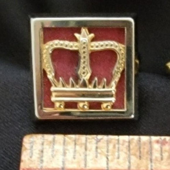 Vintage Hickok Crown Cufflinks - Picture 5 of 5